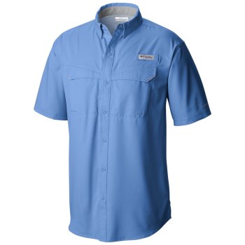 Columbia PFG Low Drag Offshore Short Sleeve Big, Camisa Blancos Para Hombre | 358476-QUN